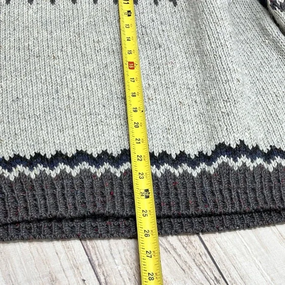 Gaeltarra County Mayor Ireland Sweater Men's 107cm Sz 42 Fairisle Knit 100% Wool - Picture 5 of 5